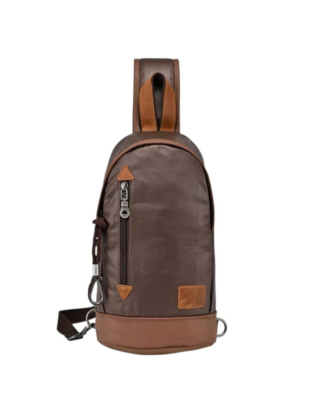 TSD The Same Direction Brand Urban Light Coated Canvas & Leather Sling Bag